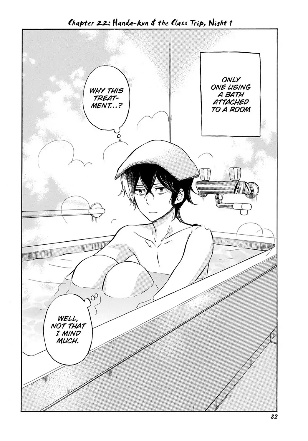 Handa-kun Chapter 22 page 2 - Chapter 22: Handa-kun & the Class Trip, Night 1