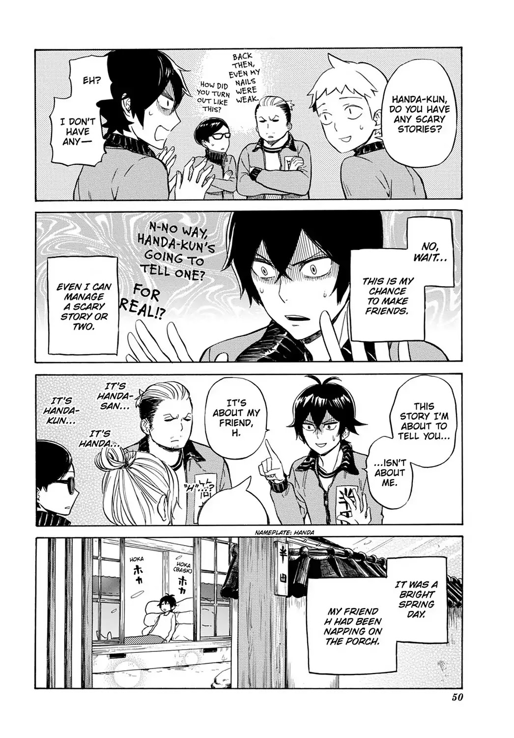 Handa-kun Chapter 22 page 20 - Chapter 22: Handa-kun & the Class Trip, Night 1