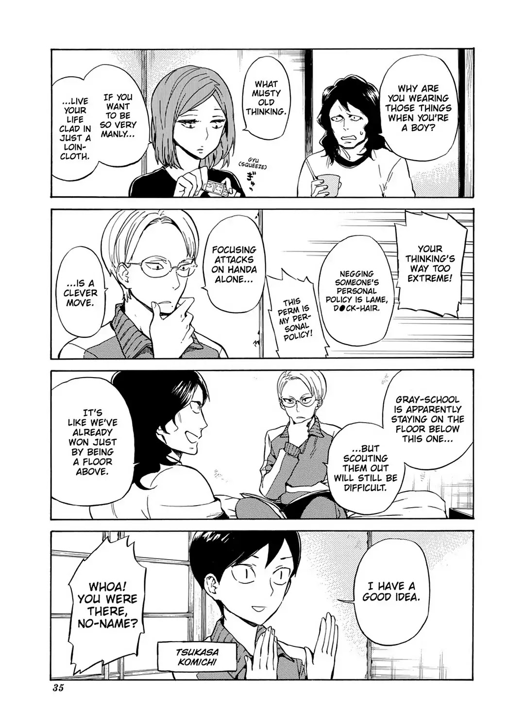 Handa-kun Chapter 22 page 5 - Chapter 22: Handa-kun & the Class Trip, Night 1