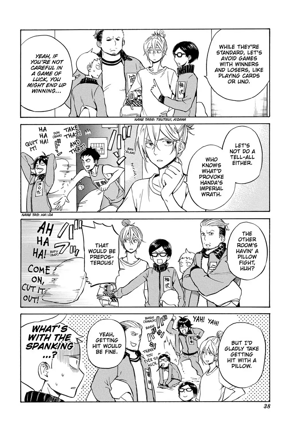 Handa-kun Chapter 22 page 8 - Chapter 22: Handa-kun & the Class Trip, Night 1