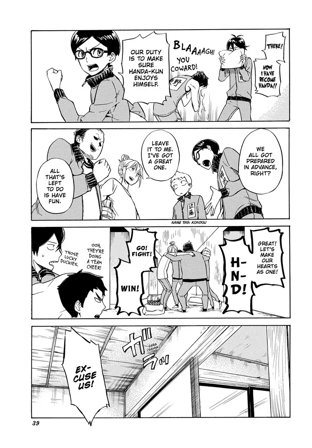 Handa-kun Chapter 22 page 9 - Chapter 22: Handa-kun & the Class Trip, Night 1