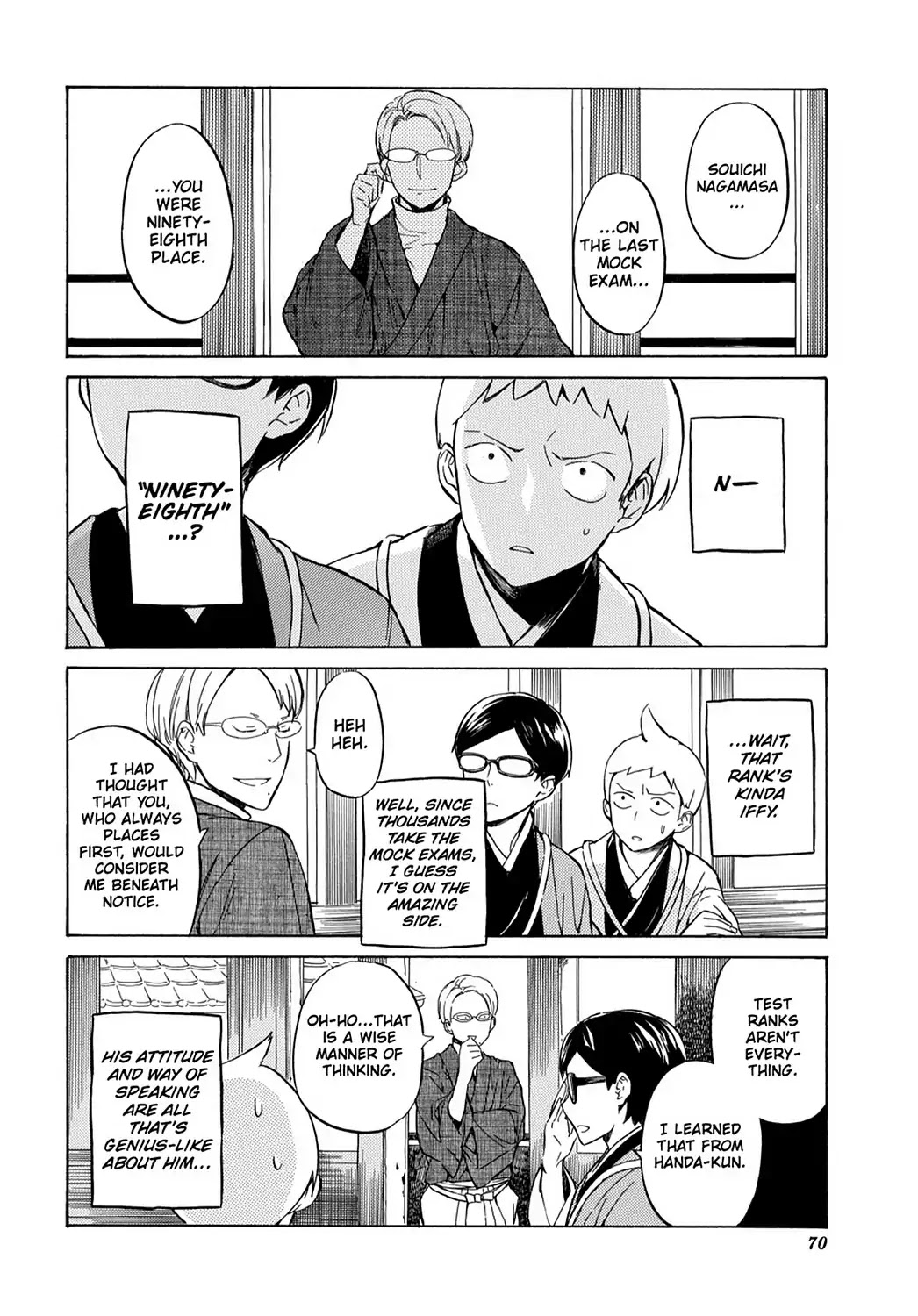 Handa-kun Chapter 23 page 10 - Chapter 23: Handa-kun & the Class Trip, Day 2