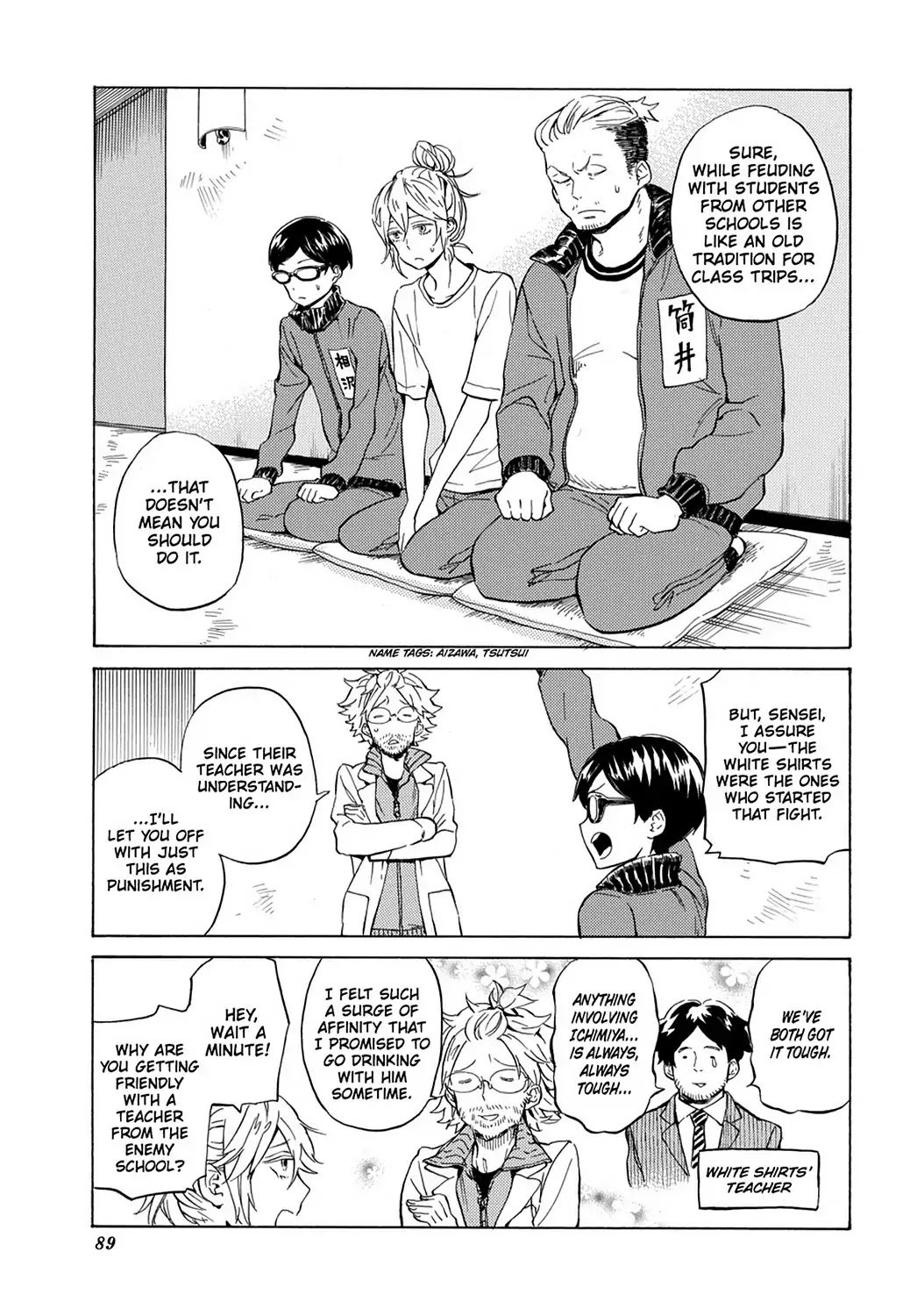 Handa-kun Chapter 24 page 1 - Chapter 24: Handa-kun & the Class Trip, Night 2