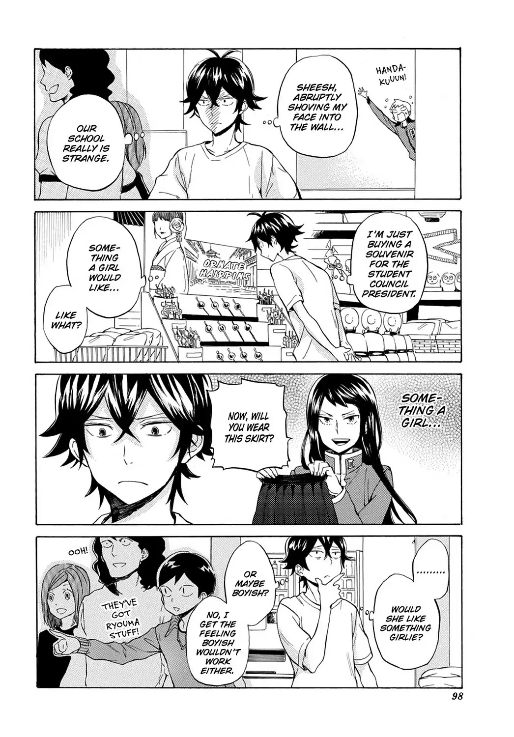 Handa-kun Chapter 24 page 10 - Chapter 24: Handa-kun & the Class Trip, Night 2