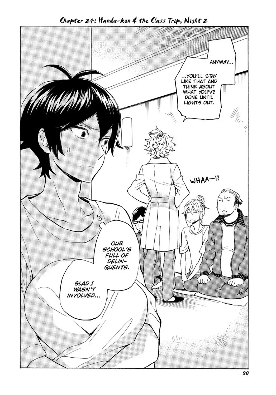 Handa-kun Chapter 24 page 2 - Chapter 24: Handa-kun & the Class Trip, Night 2