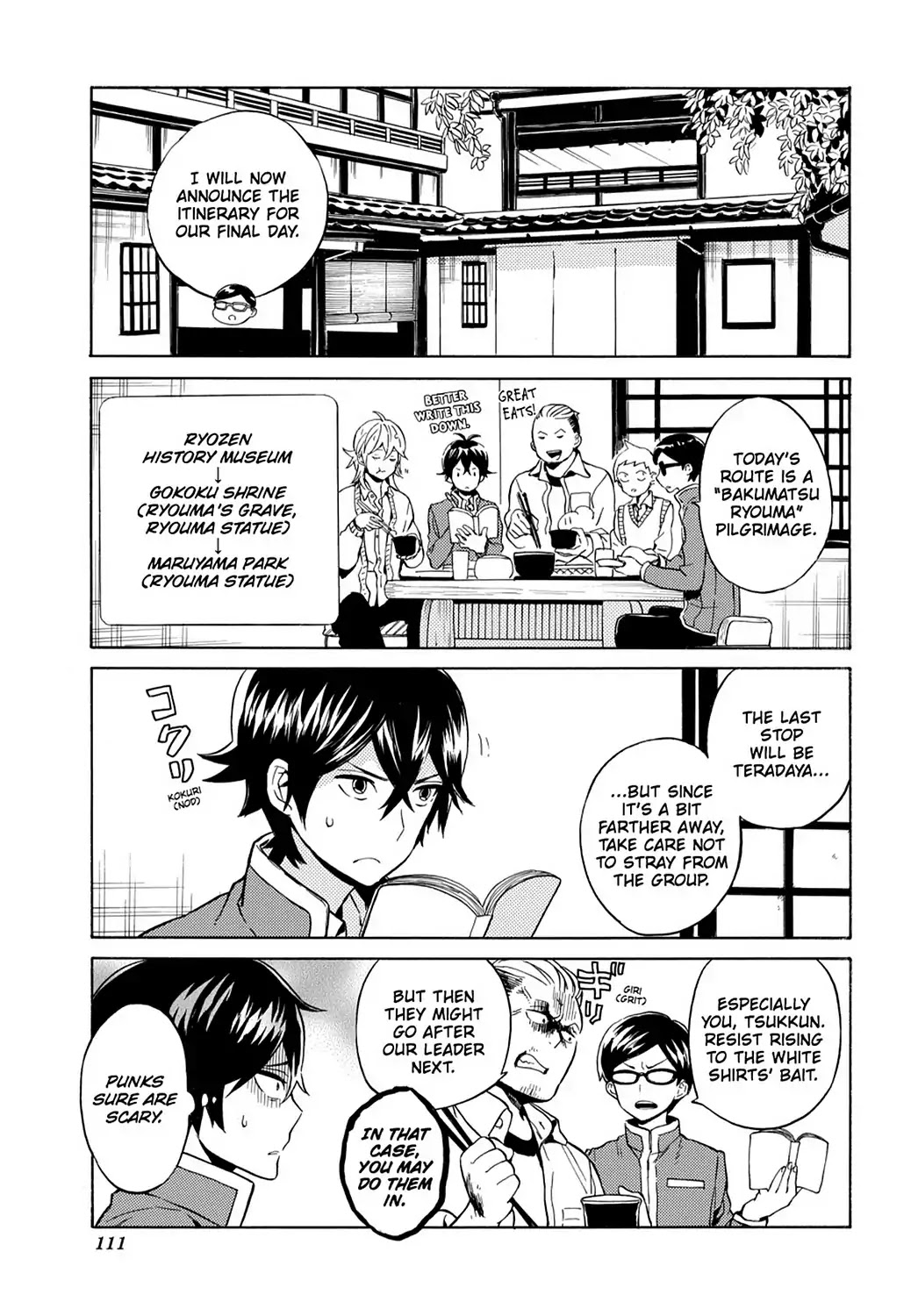 Handa-kun Chapter 25 page 1 - Chapter 25: Handa-kun & The Class Trip, Final Day