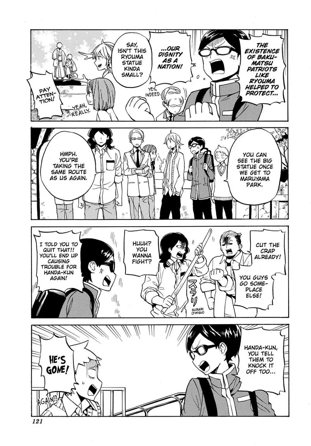 Handa-kun Chapter 25 page 11 - Chapter 25: Handa-kun & The Class Trip, Final Day