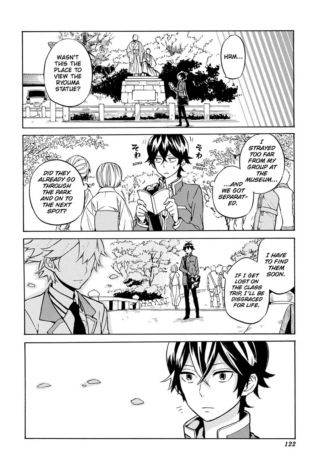 Handa-kun Chapter 25 page 12 - Chapter 25: Handa-kun & The Class Trip, Final Day