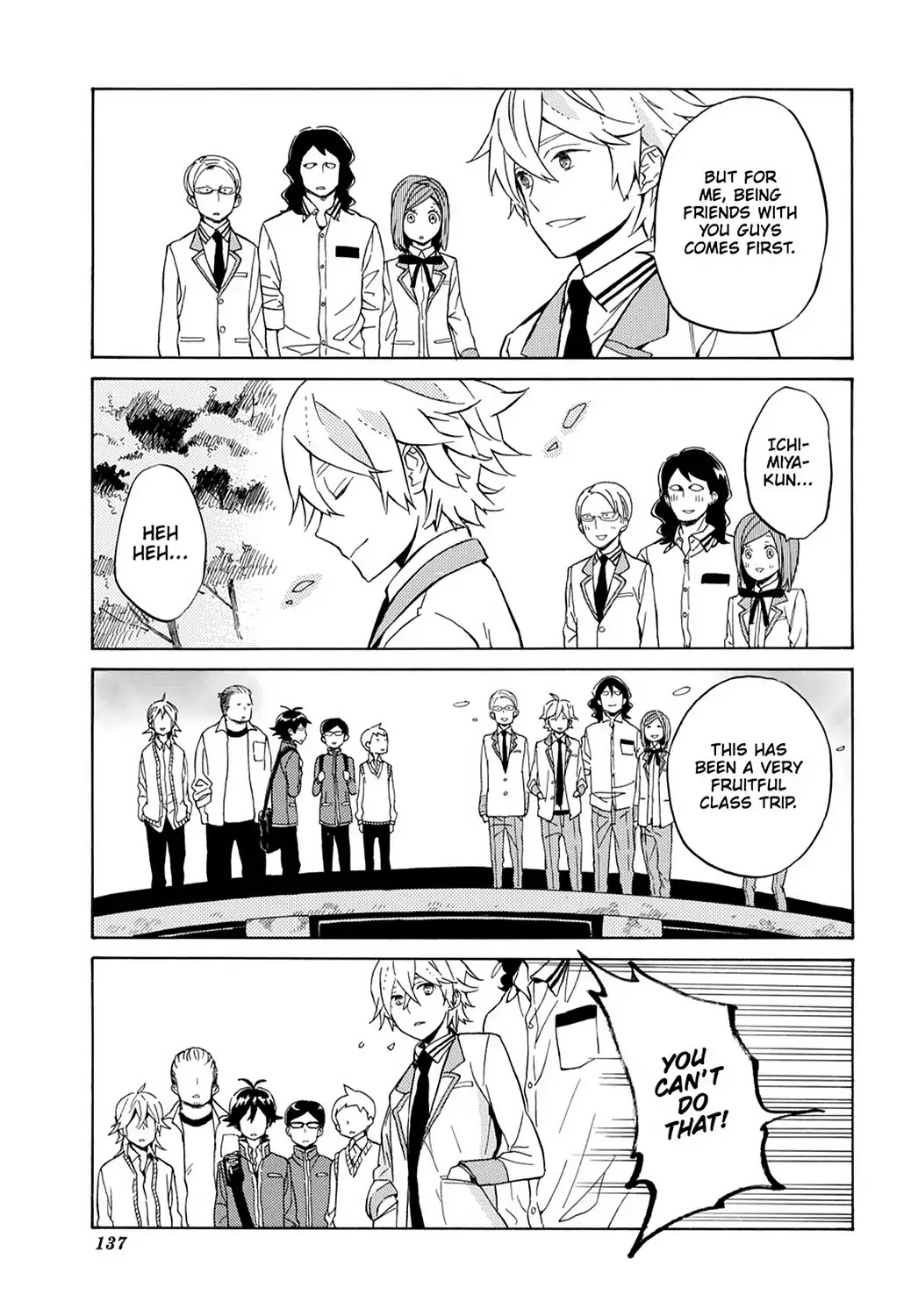 Handa-kun Chapter 25 page 27 - Chapter 25: Handa-kun & The Class Trip, Final Day