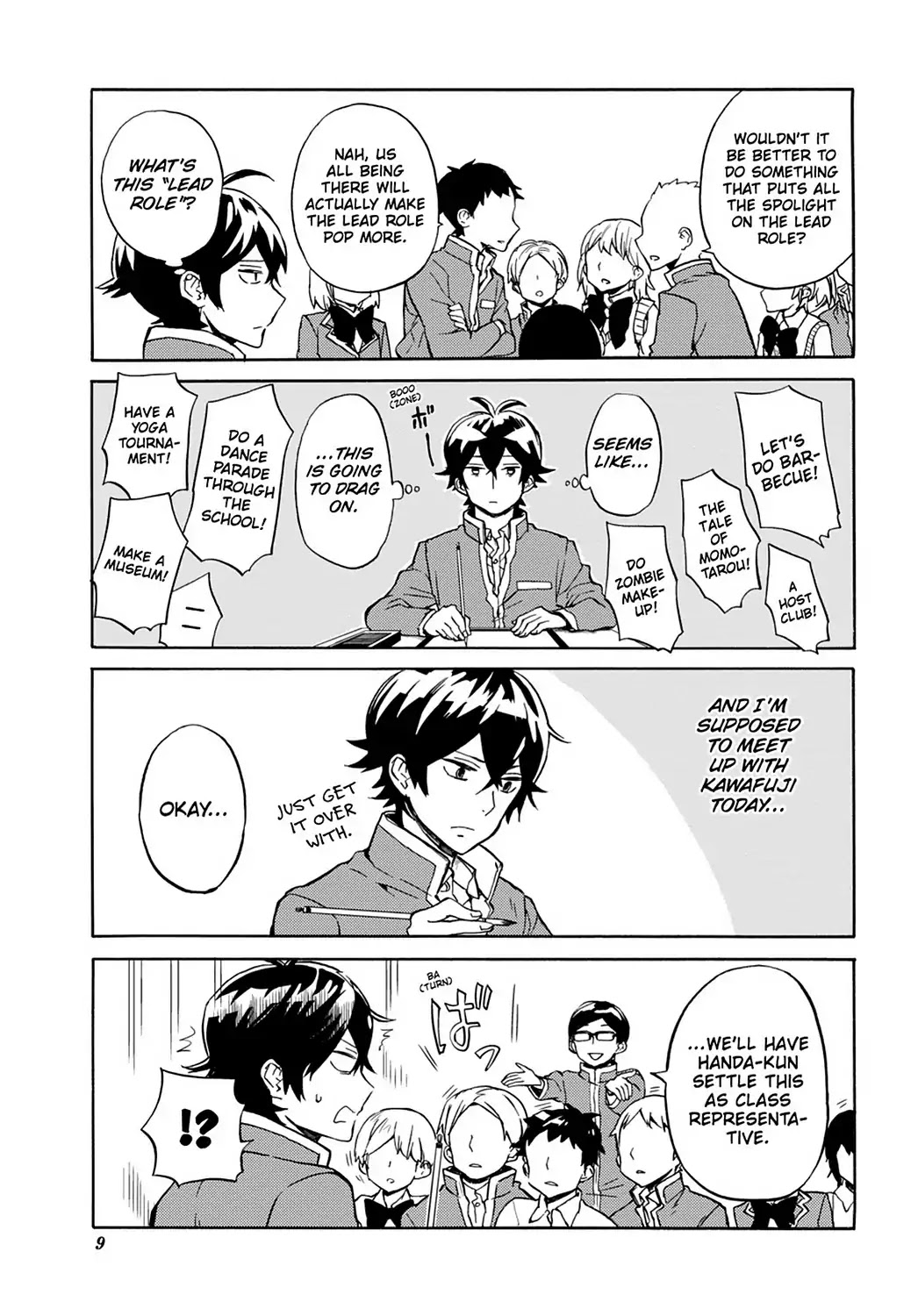 Handa-kun Chapter 26 page 11 - Chapter 26: Handa-kun & the Culture Festival Preparation 1