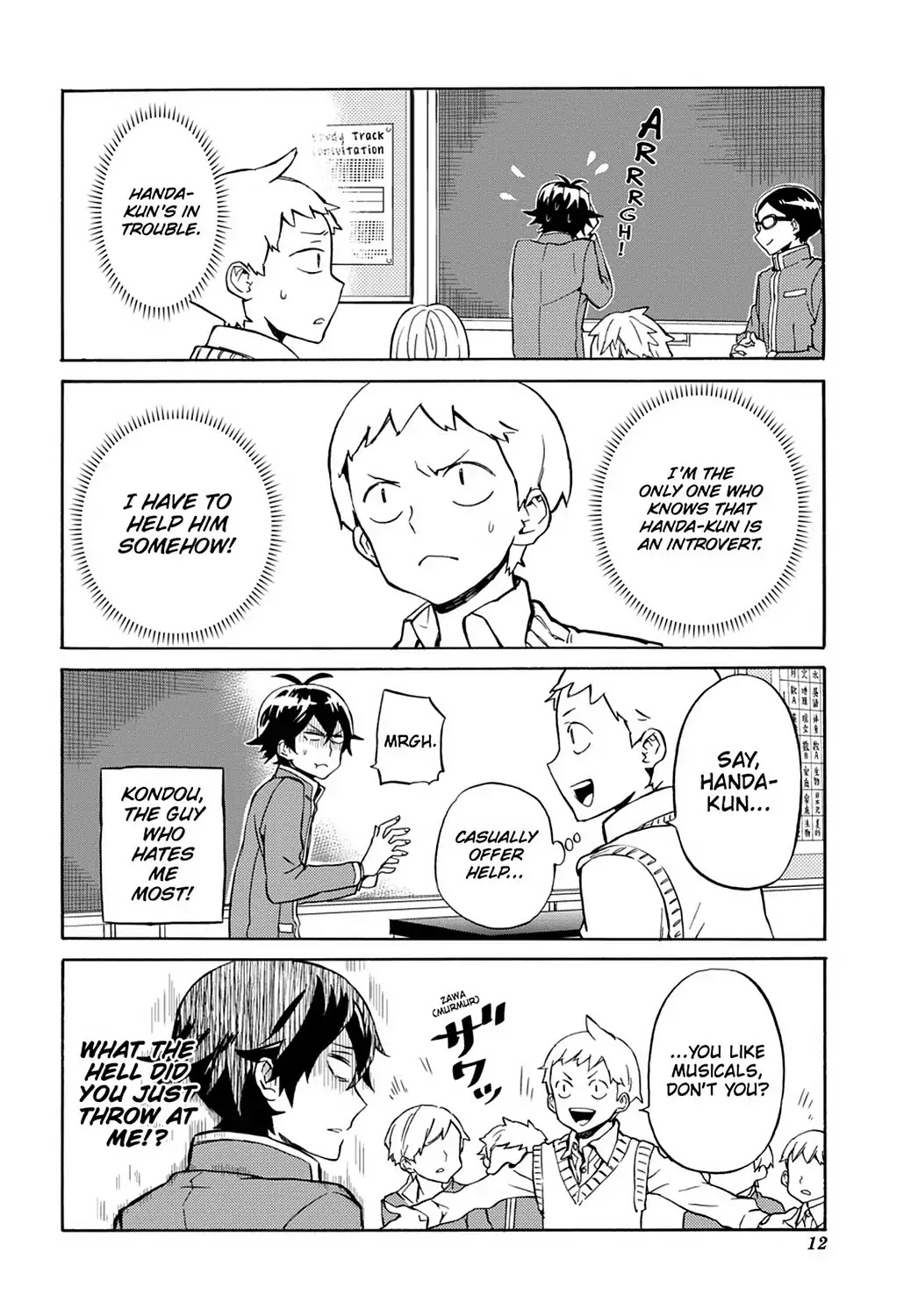 Handa-kun Chapter 26 page 14 - Chapter 26: Handa-kun & the Culture Festival Preparation 1