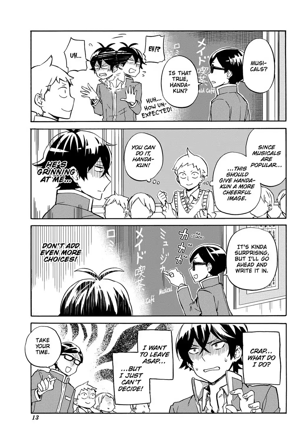 Handa-kun Chapter 26 page 15 - Chapter 26: Handa-kun & the Culture Festival Preparation 1