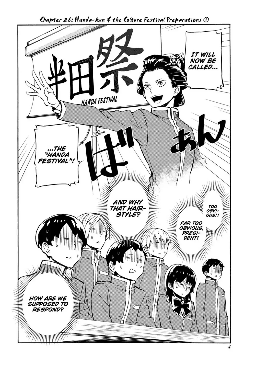 Handa-kun Chapter 26 page 6 - Chapter 26: Handa-kun & the Culture Festival Preparation 1