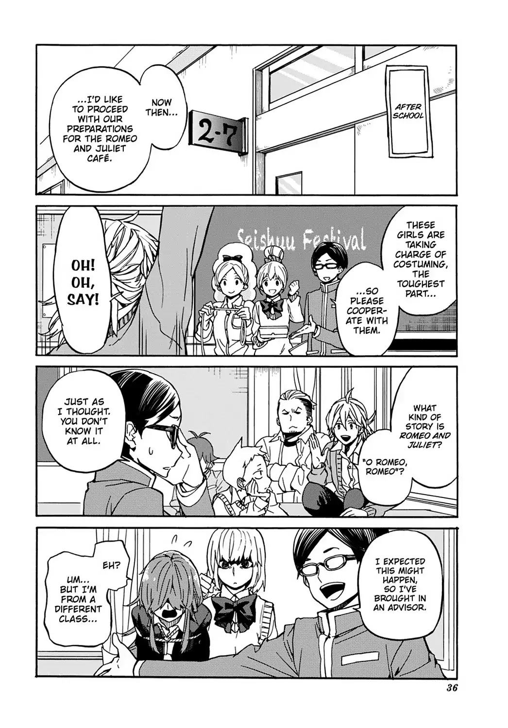 Handa-kun Chapter 27 page 10 - Chapter 27: Handa-kun & the Culture Festival Preparation 2