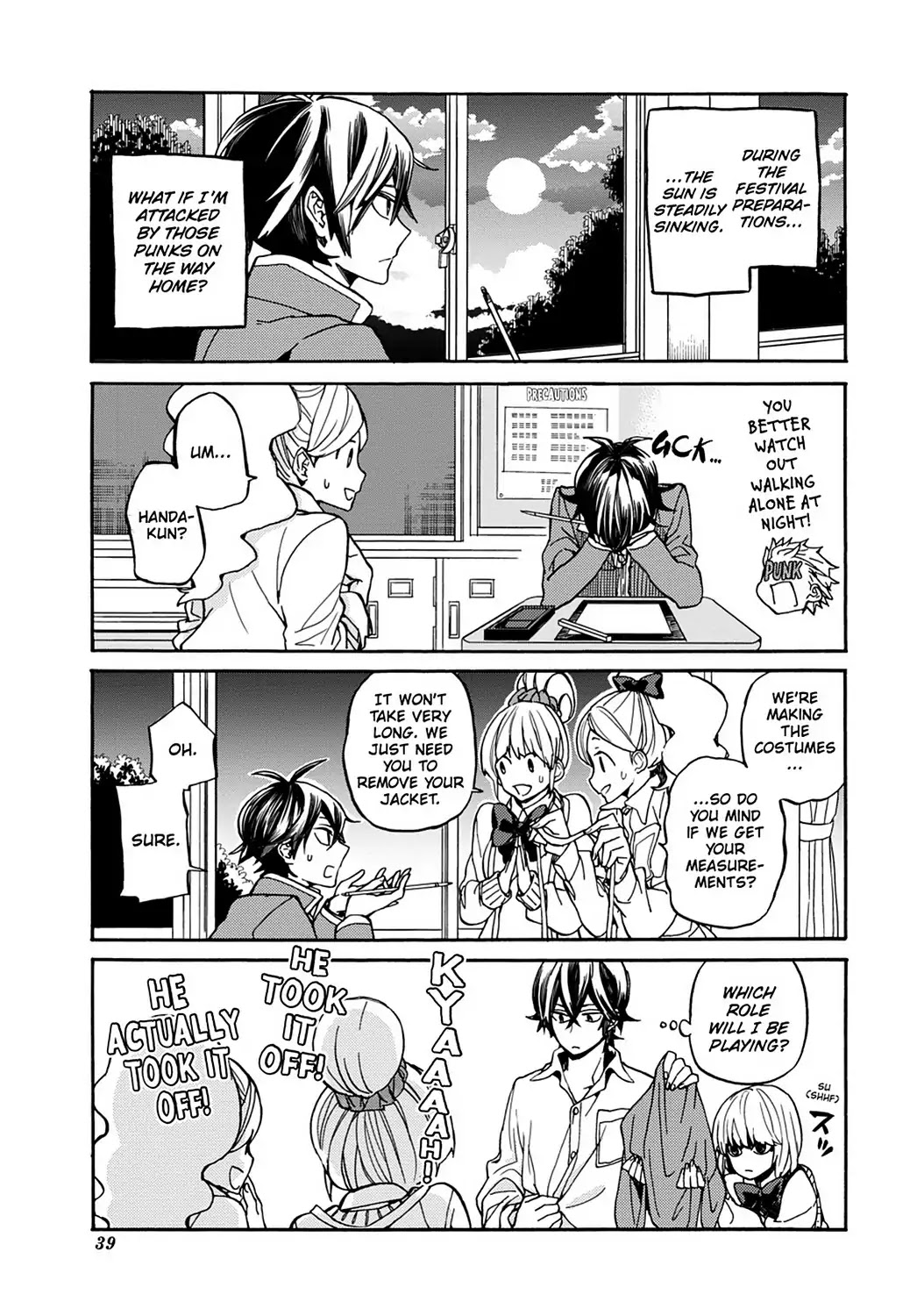 Handa-kun Chapter 27 page 13 - Chapter 27: Handa-kun & the Culture Festival Preparation 2