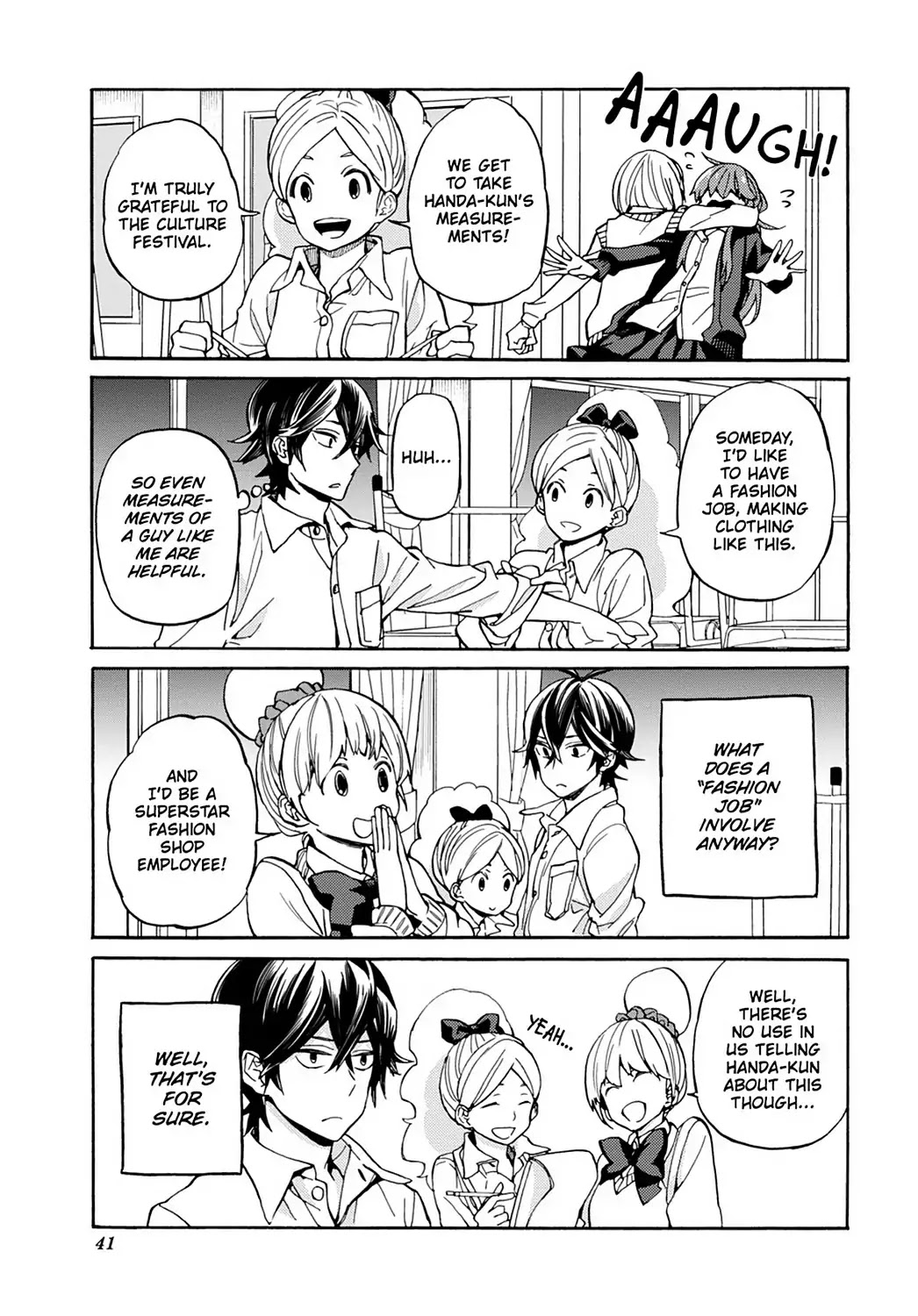 Handa-kun Chapter 27 page 15 - Chapter 27: Handa-kun & the Culture Festival Preparation 2