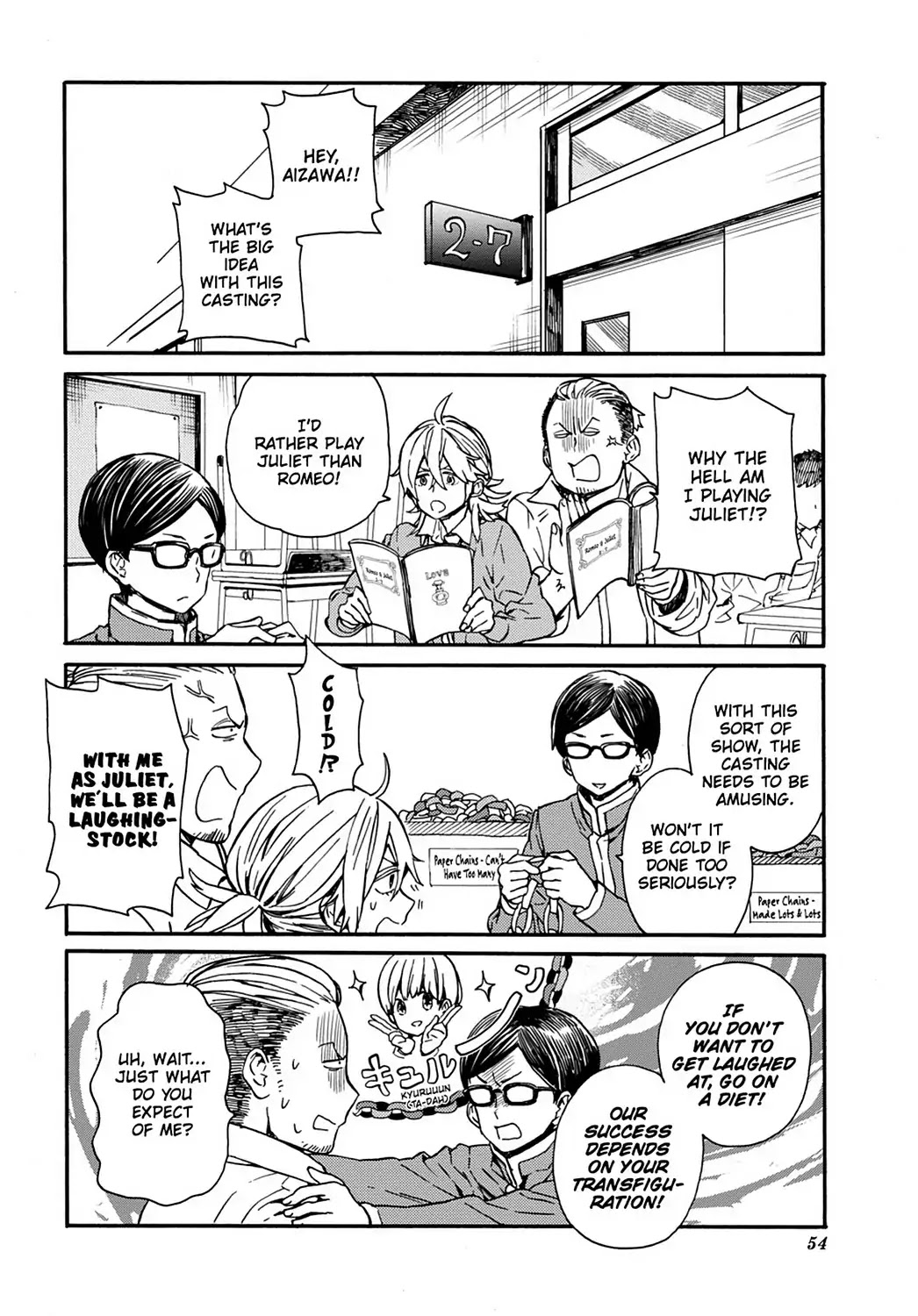 Handa-kun Chapter 28 page 4 - Chapter 28: Handa-kun & the Culture Festival Preparation 3