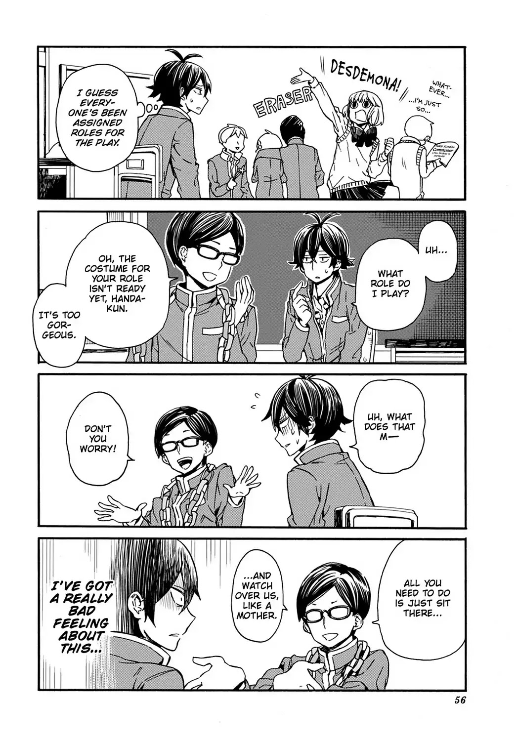 Handa-kun Chapter 28 page 6 - Chapter 28: Handa-kun & the Culture Festival Preparation 3