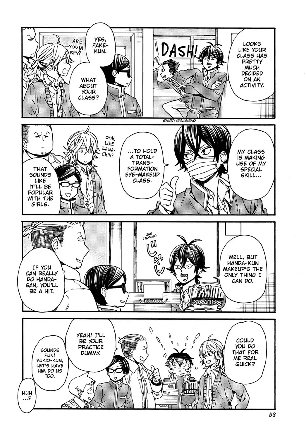 Handa-kun Chapter 28 page 8 - Chapter 28: Handa-kun & the Culture Festival Preparation 3