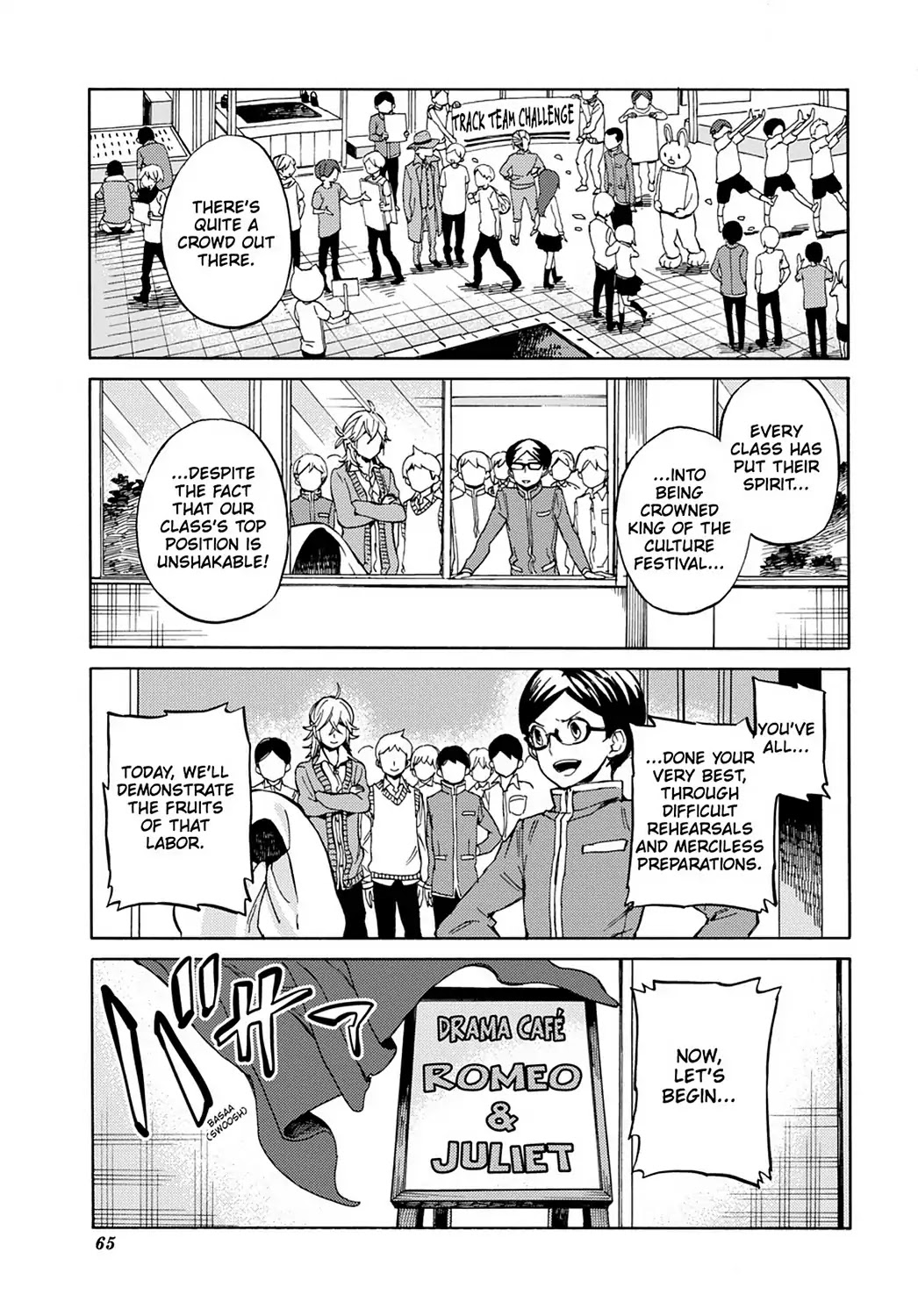 Handa-kun Chapter 29 page 1 - Chapter 29: Handa-kun & the Culture Festival 1