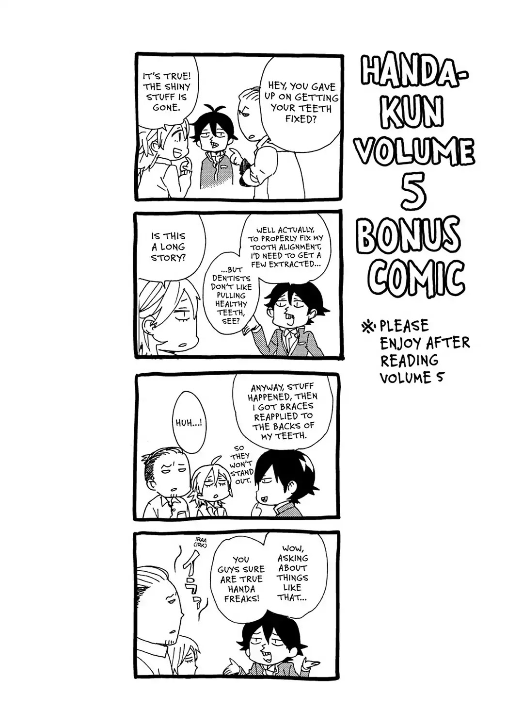 Handa-kun Chapter 31.10 page 14 - Vol.7 Handa-kun Special