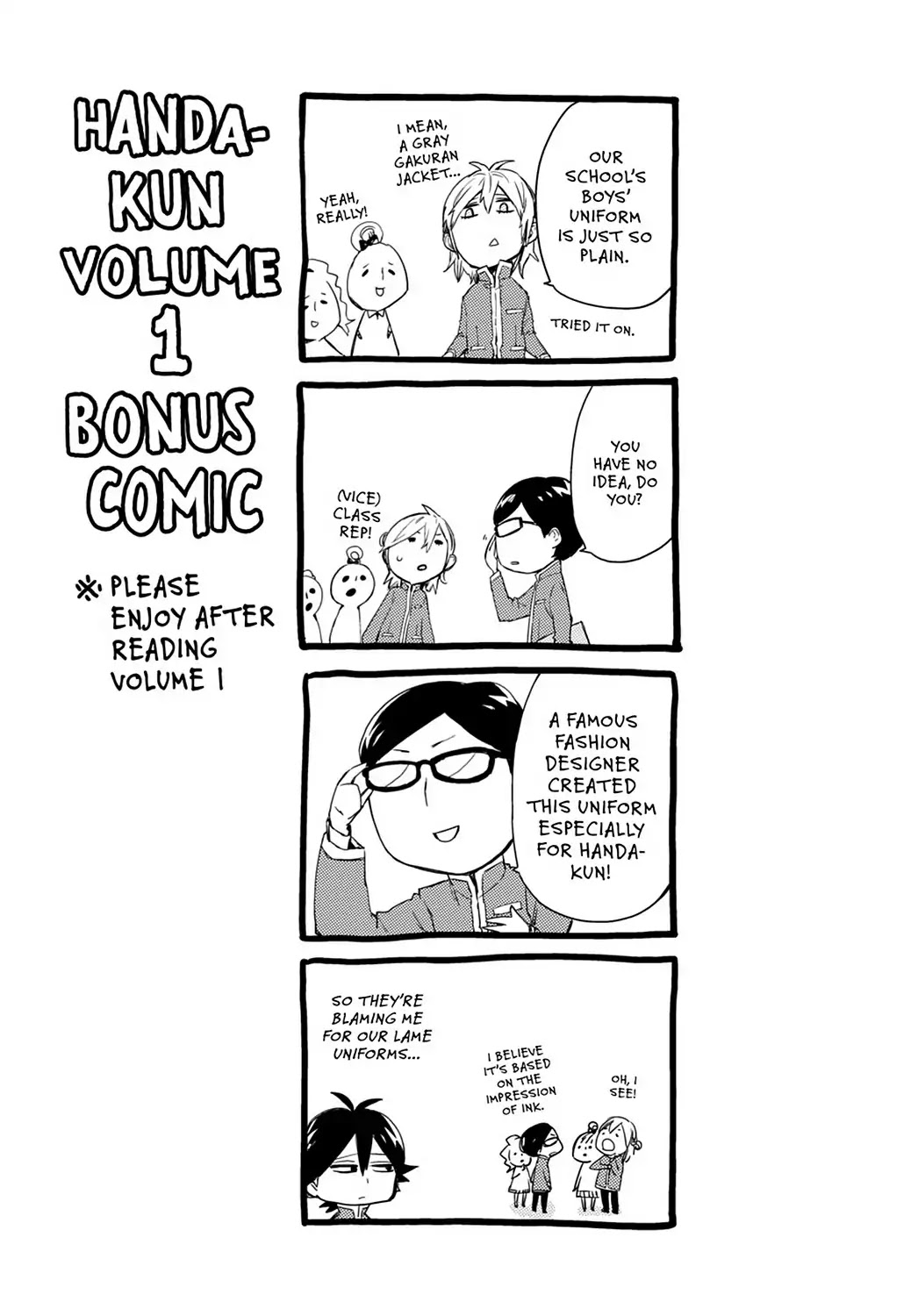 Handa-kun Chapter 31.10 page 3 - Vol.7 Handa-kun Special