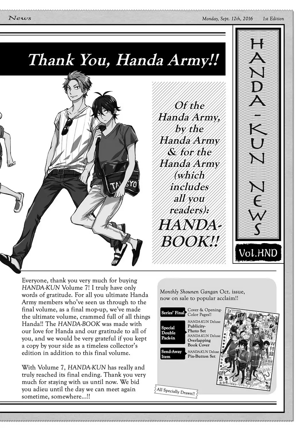 Handa-kun Chapter 31.10 page 36 - Vol.7 Handa-kun Special