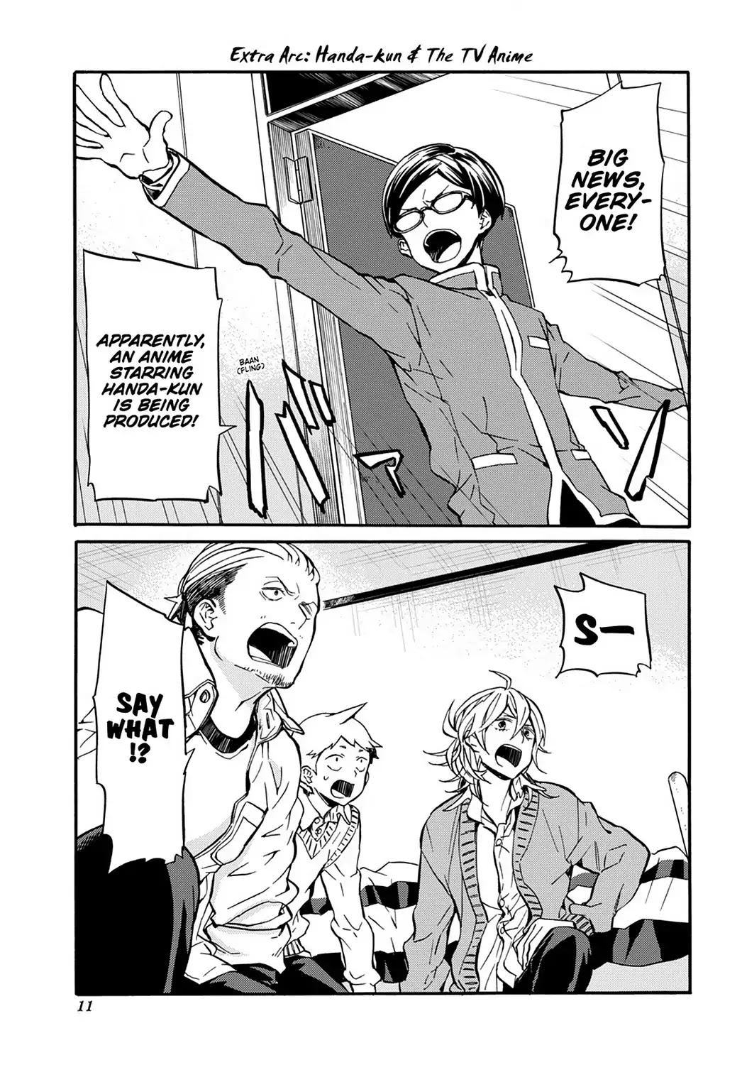 Handa-kun Chapter 31.6 page 1 - Vol.7 Extra Arc: Handa-kun & the TV Anime