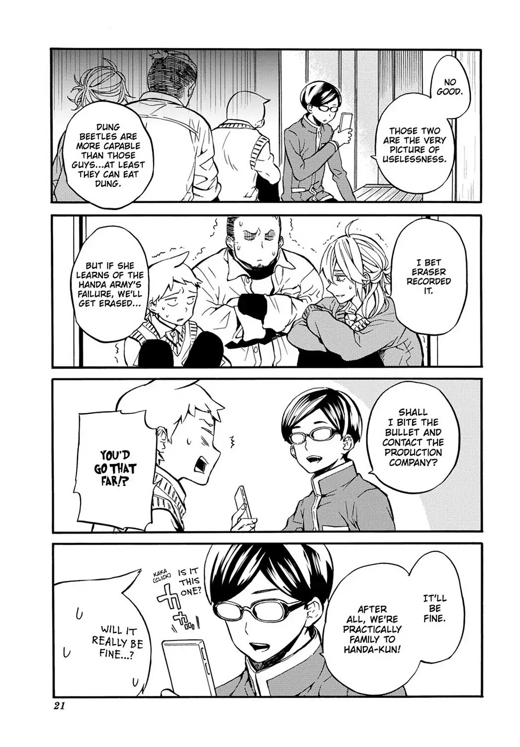 Handa-kun Chapter 31.6 page 11 - Vol.7 Extra Arc: Handa-kun & the TV Anime