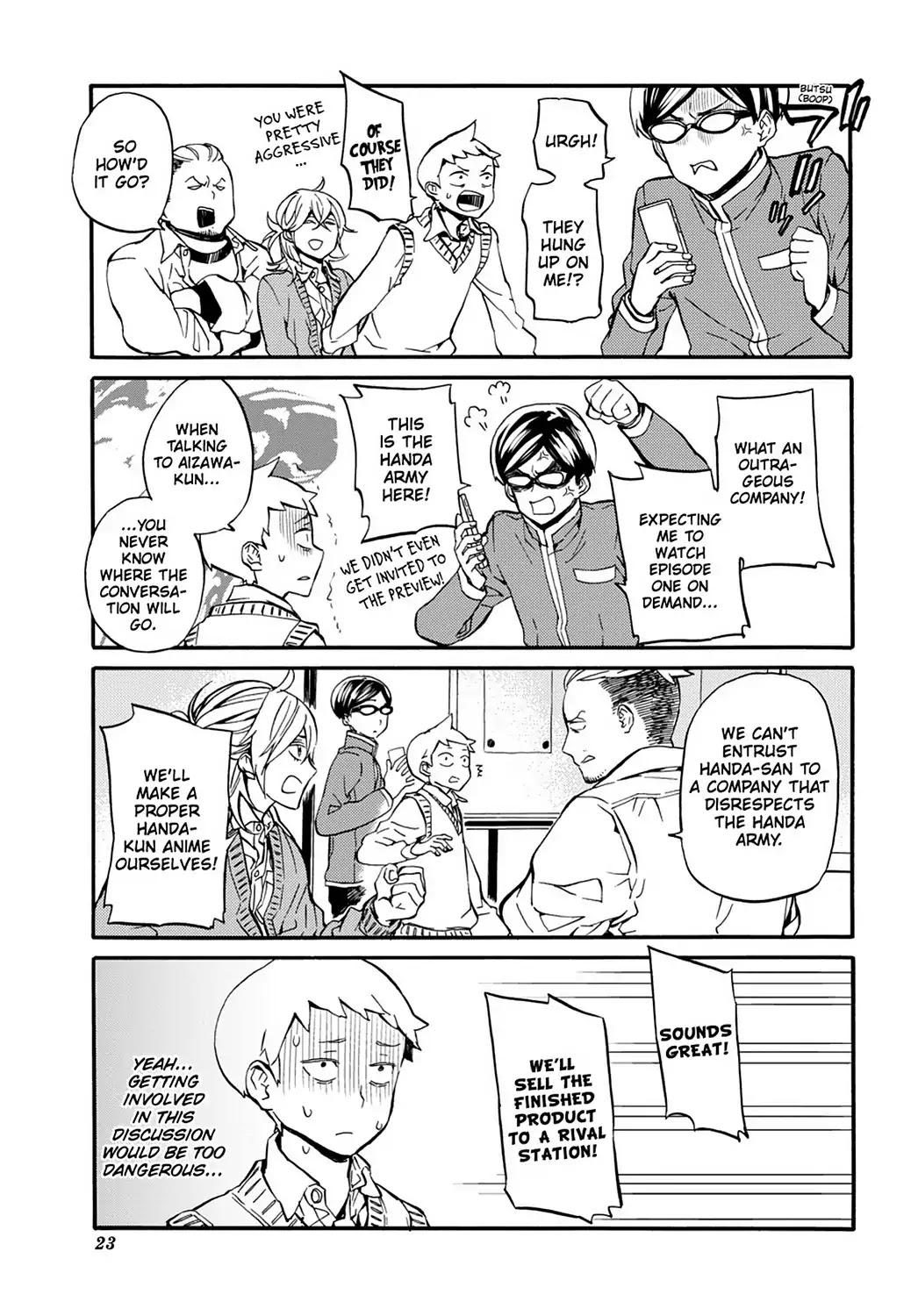 Handa-kun Chapter 31.6 page 13 - Vol.7 Extra Arc: Handa-kun & the TV Anime