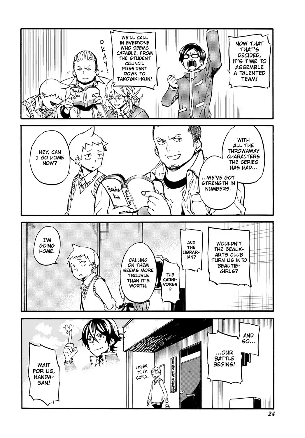 Handa-kun Chapter 31.6 page 14 - Vol.7 Extra Arc: Handa-kun & the TV Anime