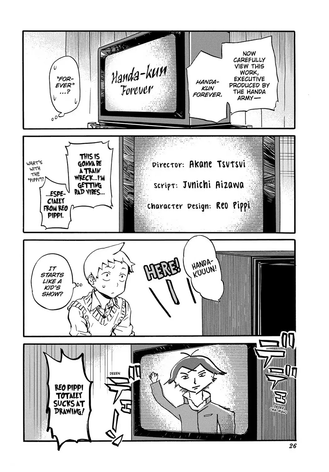 Handa-kun Chapter 31.6 page 16 - Vol.7 Extra Arc: Handa-kun & the TV Anime