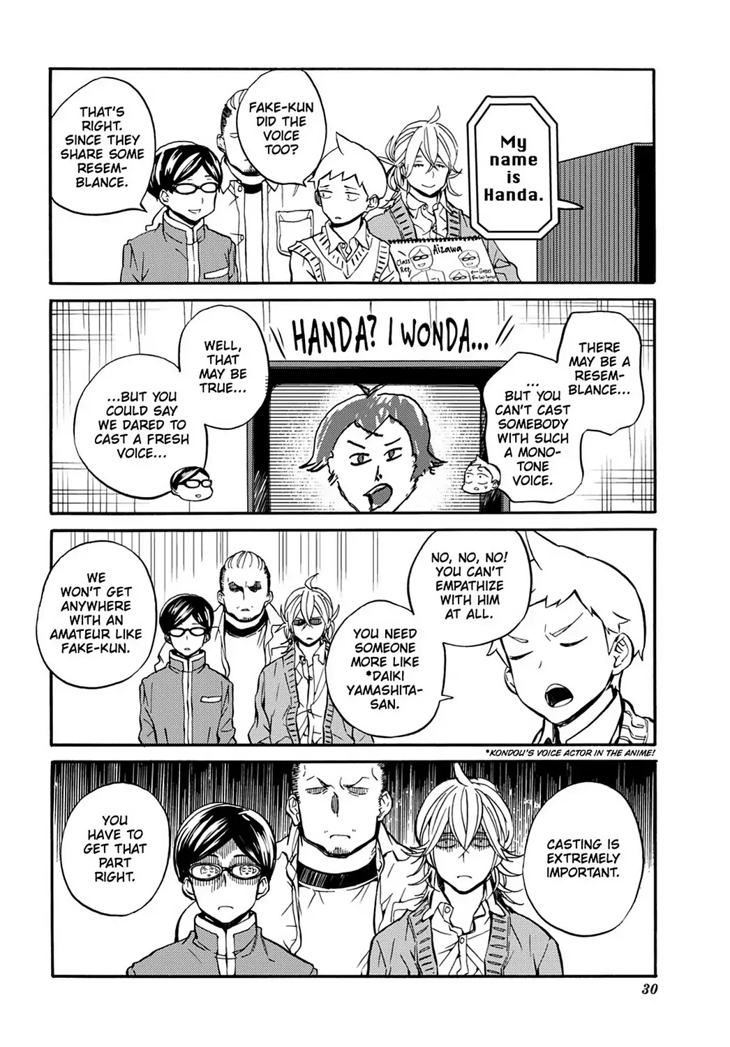 Handa-kun Chapter 31.6 page 20 - Vol.7 Extra Arc: Handa-kun & the TV Anime