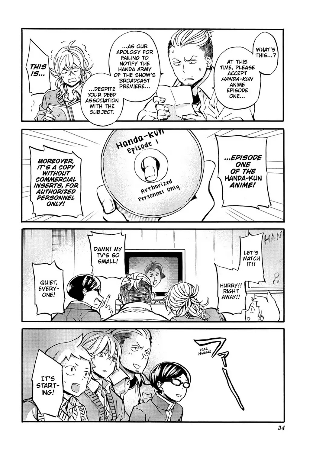Handa-kun Chapter 31.6 page 24 - Vol.7 Extra Arc: Handa-kun & the TV Anime