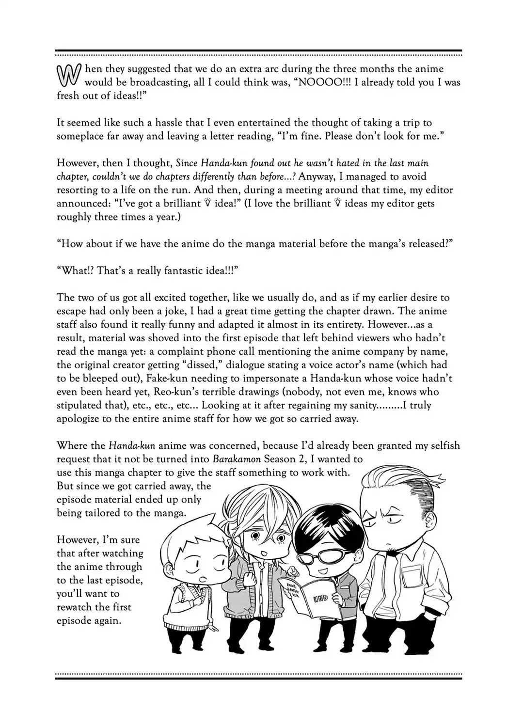 Handa-kun Chapter 31.6 page 29 - Vol.7 Extra Arc: Handa-kun & the TV Anime