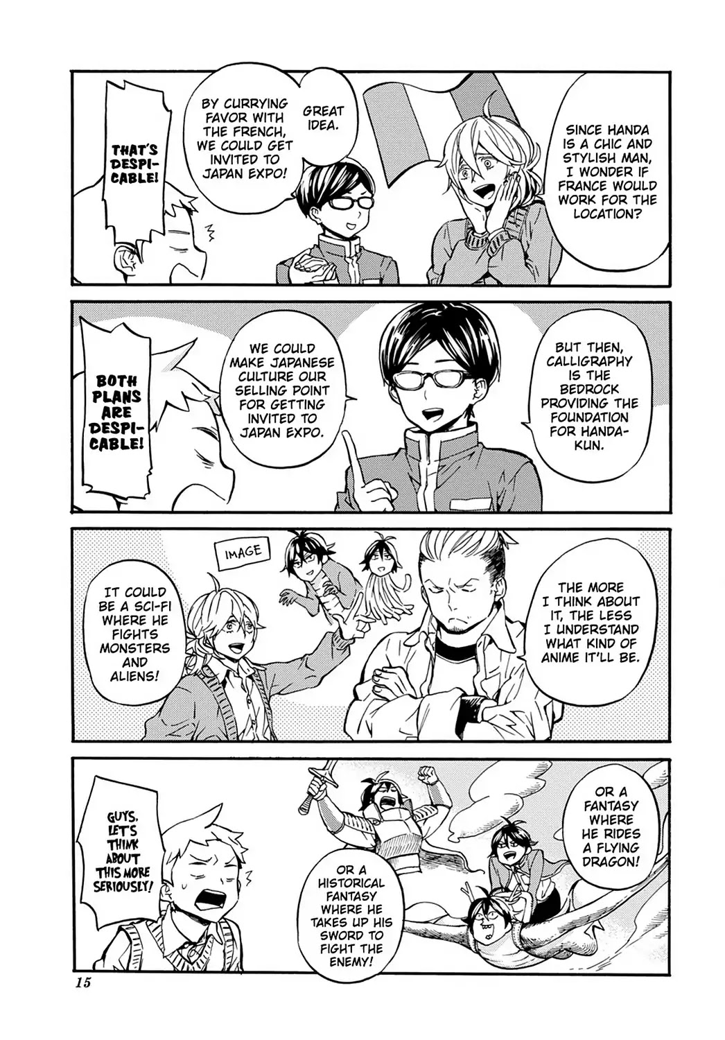 Handa-kun Chapter 31.6 page 5 - Vol.7 Extra Arc: Handa-kun & the TV Anime