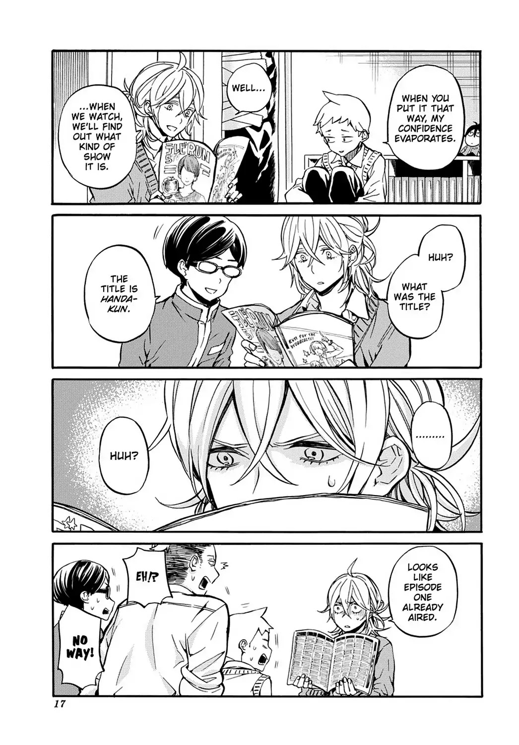 Handa-kun Chapter 31.6 page 7 - Vol.7 Extra Arc: Handa-kun & the TV Anime
