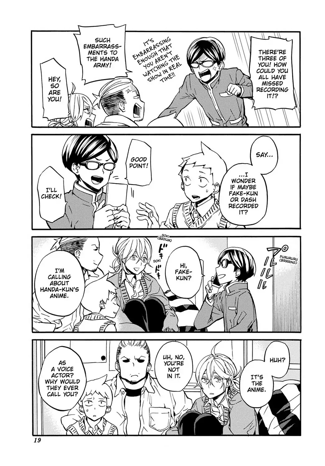 Handa-kun Chapter 31.6 page 9 - Vol.7 Extra Arc: Handa-kun & the TV Anime