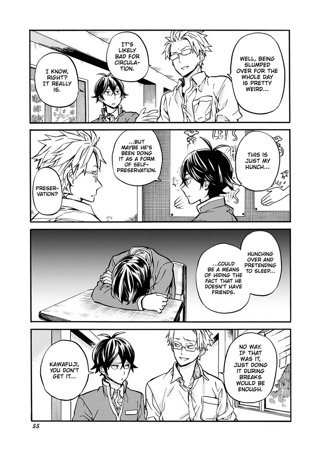Handa-kun Chapter 31.7 page 13 - Vol.7 Extra Arc: Handa-kun & the Person in Front