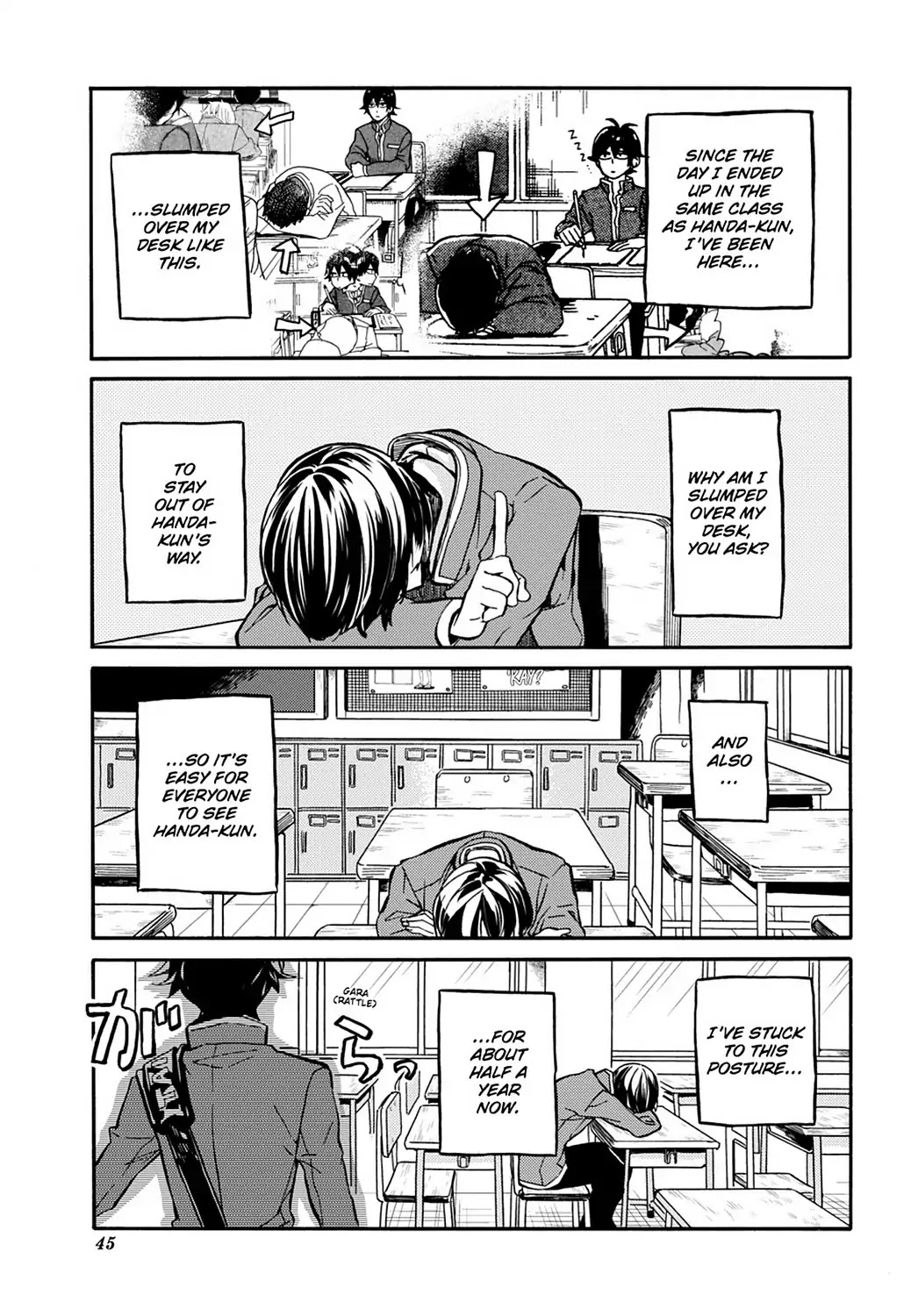 Handa-kun Chapter 31.7 page 3 - Vol.7 Extra Arc: Handa-kun & the Person in Front