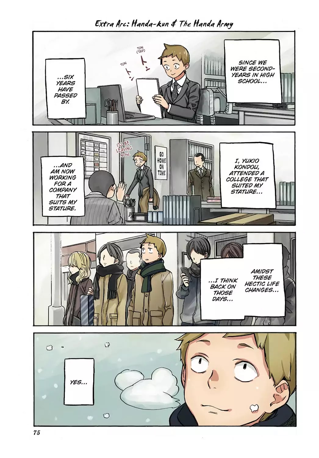 Handa-kun Chapter 31.8 page 1 - Vol.7 Extra Arc: Handa-kun & the Handa Army