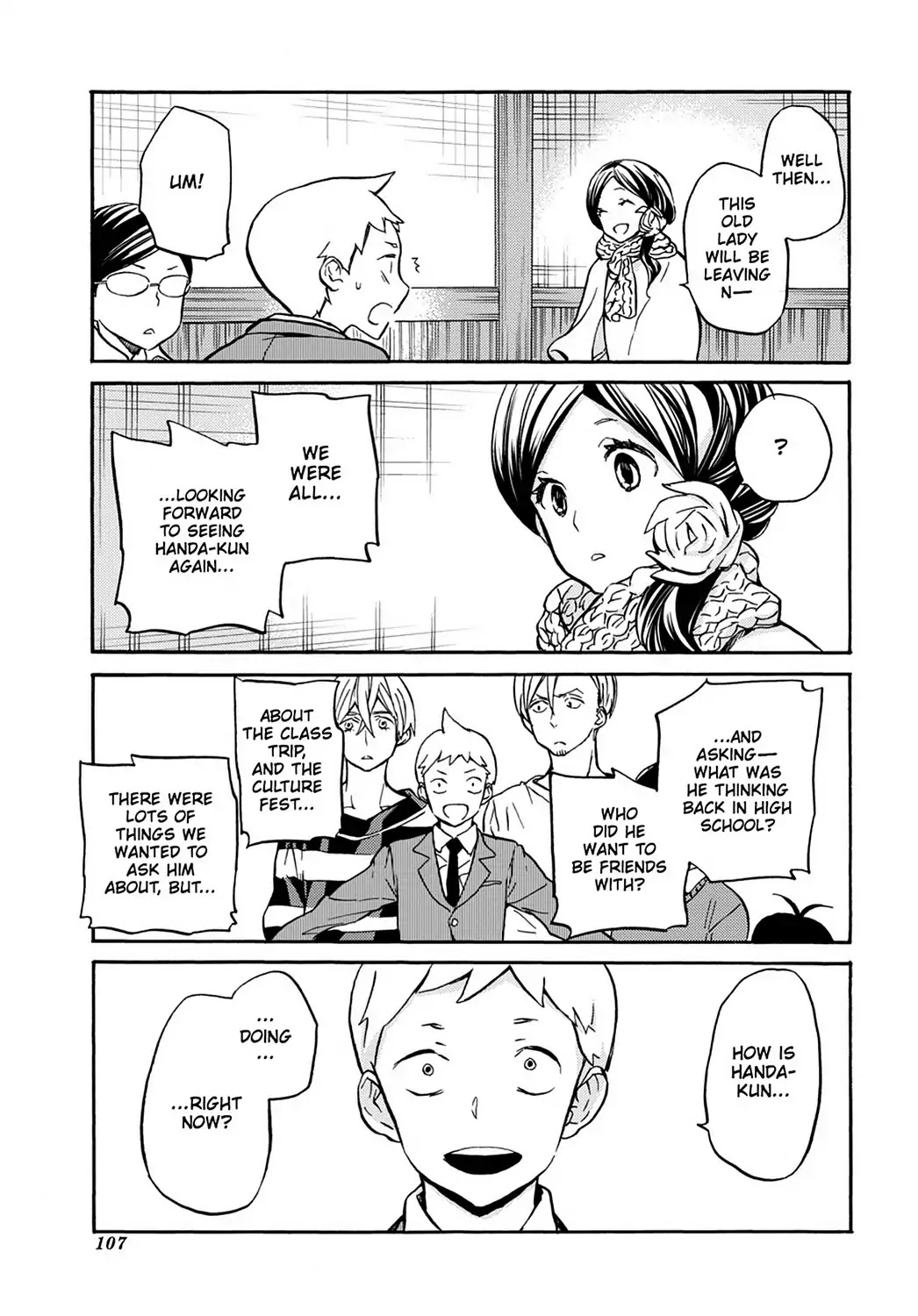 Handa-kun Chapter 31.8 page 34 - Vol.7 Extra Arc: Handa-kun & the Handa Army