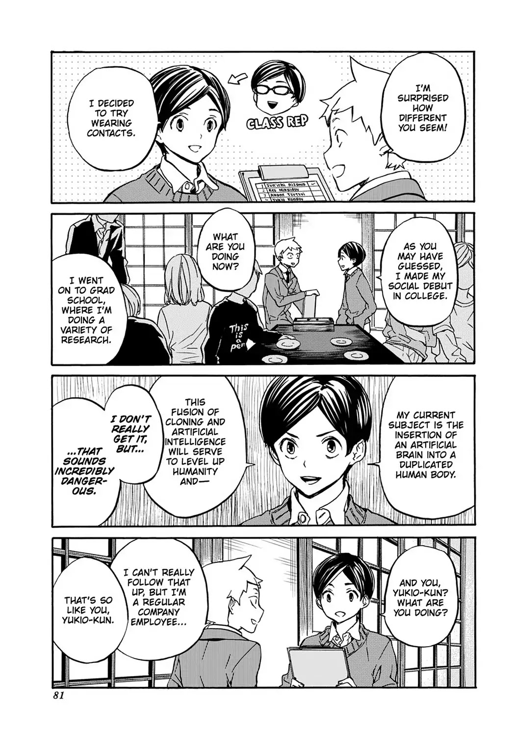 Handa-kun Chapter 31.8 page 8 - Vol.7 Extra Arc: Handa-kun & the Handa Army