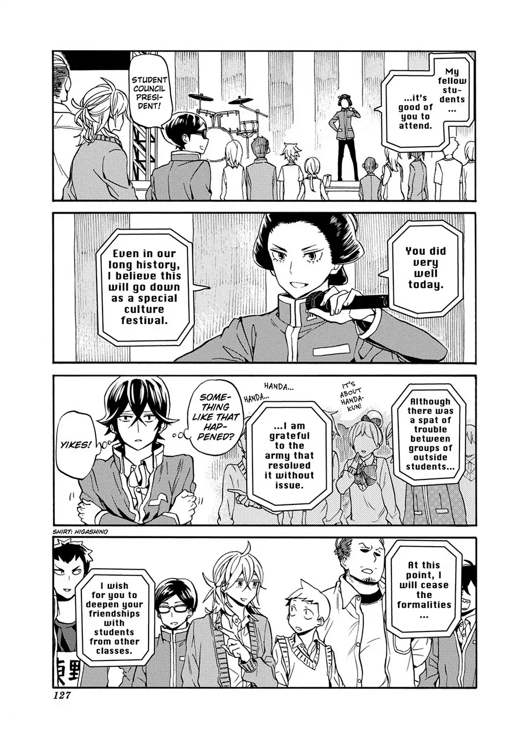 Handa-kun Chapter 31 page 5 - Vol.6 Final Chapter: Handa-kun & the After-Festival