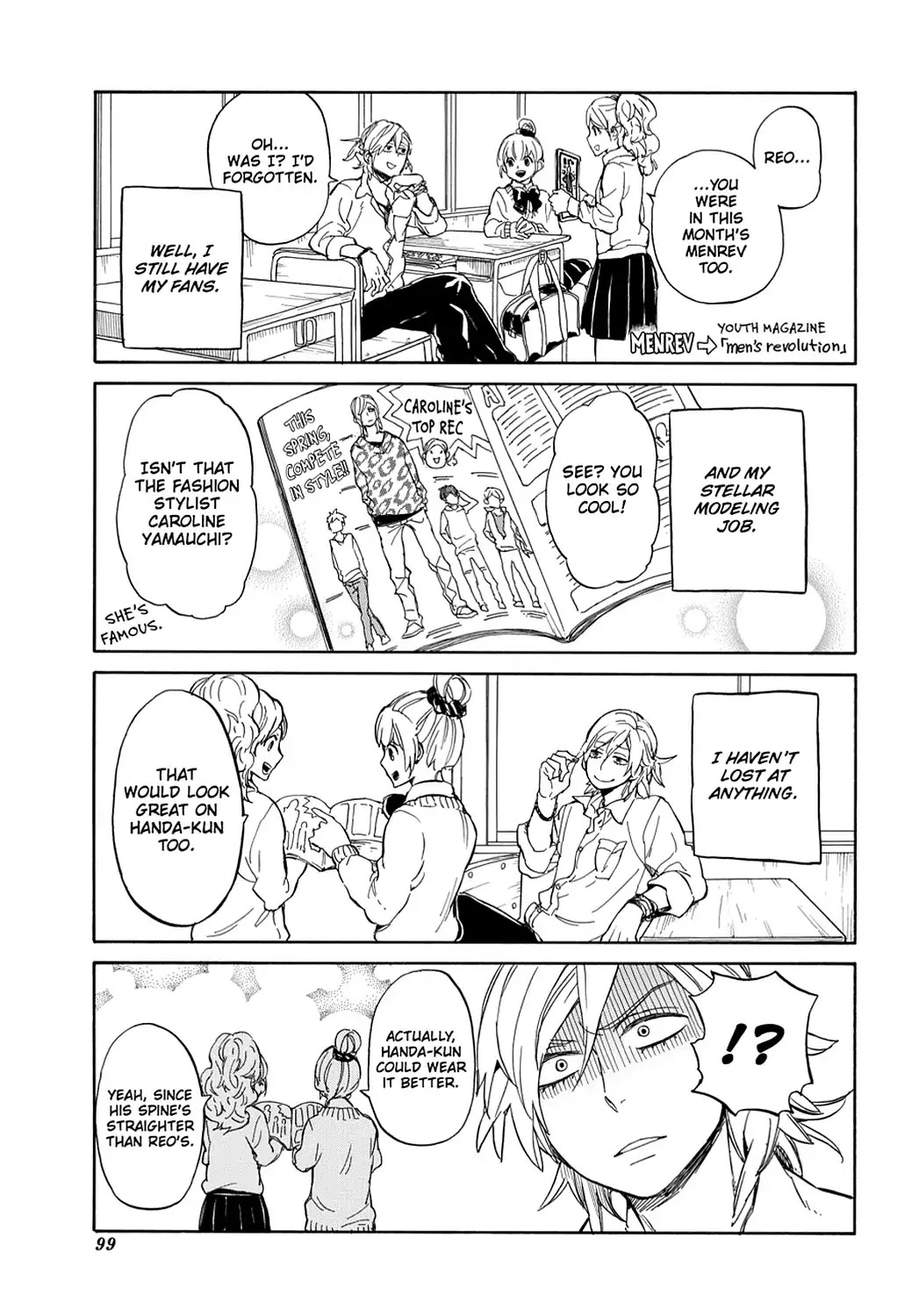 Handa-kun Chapter 4 page 3 - Chapter 4: Handa-kun & the Model