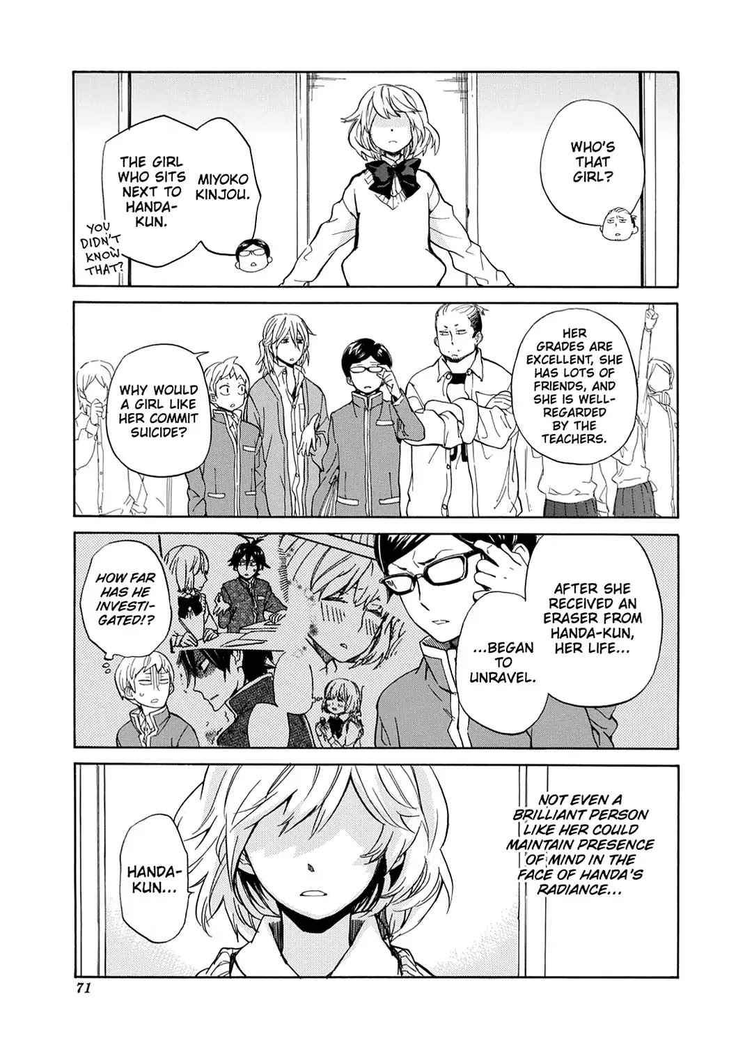 Handa-kun Chapter 8 page 13 - Chapter 8: Handa-kun & Girls' Jealousy