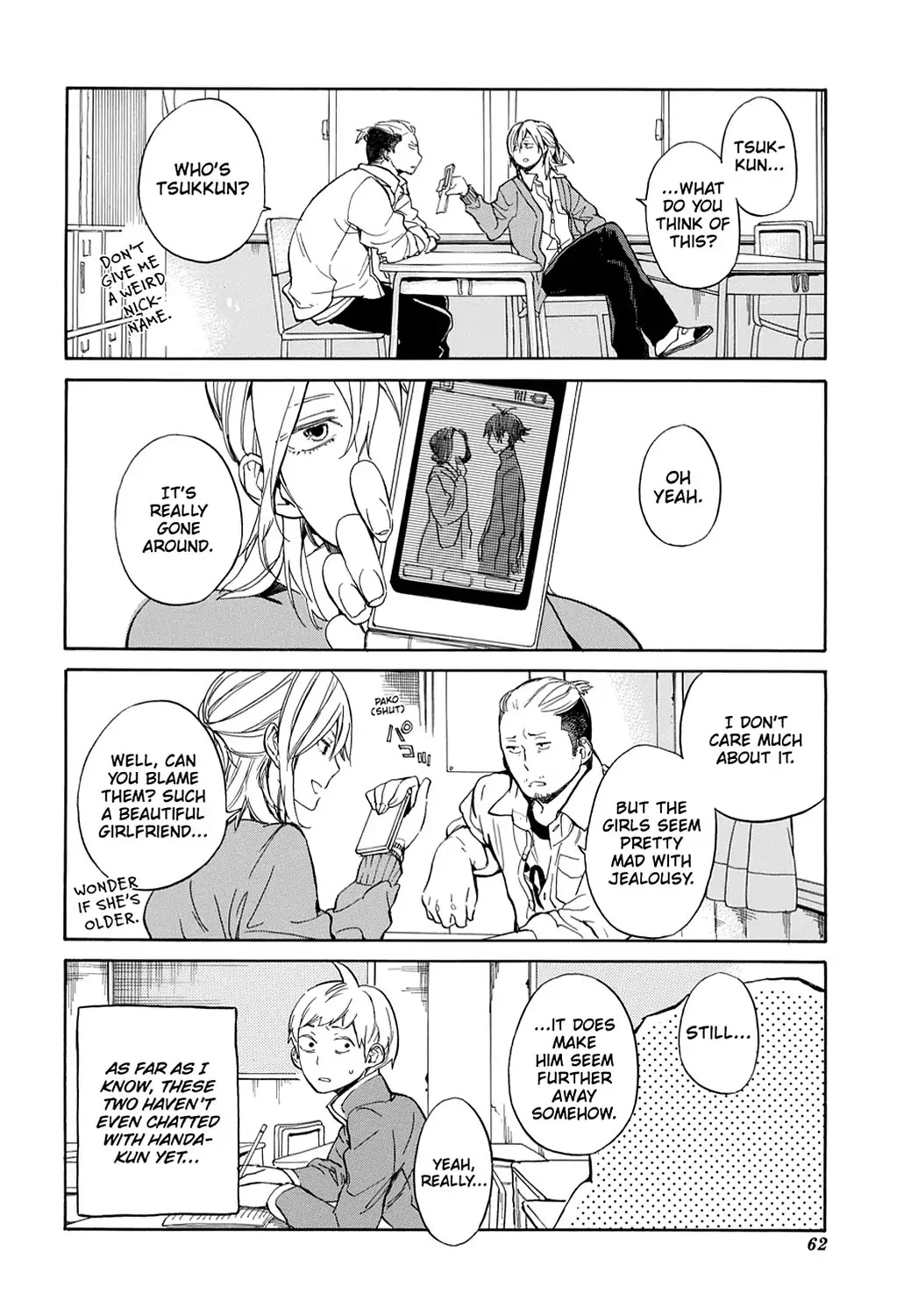 Handa-kun Chapter 8 page 4 - Chapter 8: Handa-kun & Girls' Jealousy
