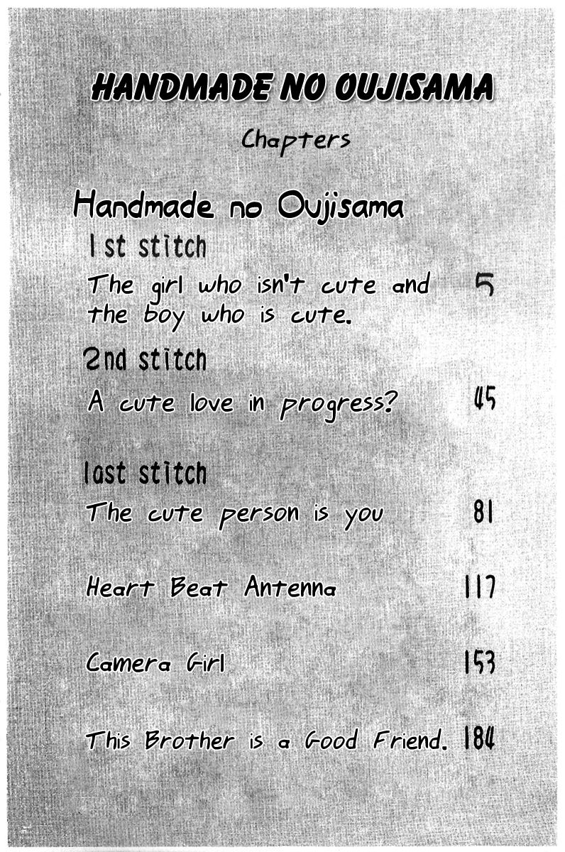 Handmade no Oujisama Chapter 1.2 page 3 - Chapter 1 v2 : 1st stitch - The girl who isn't cute and the boy who is cute