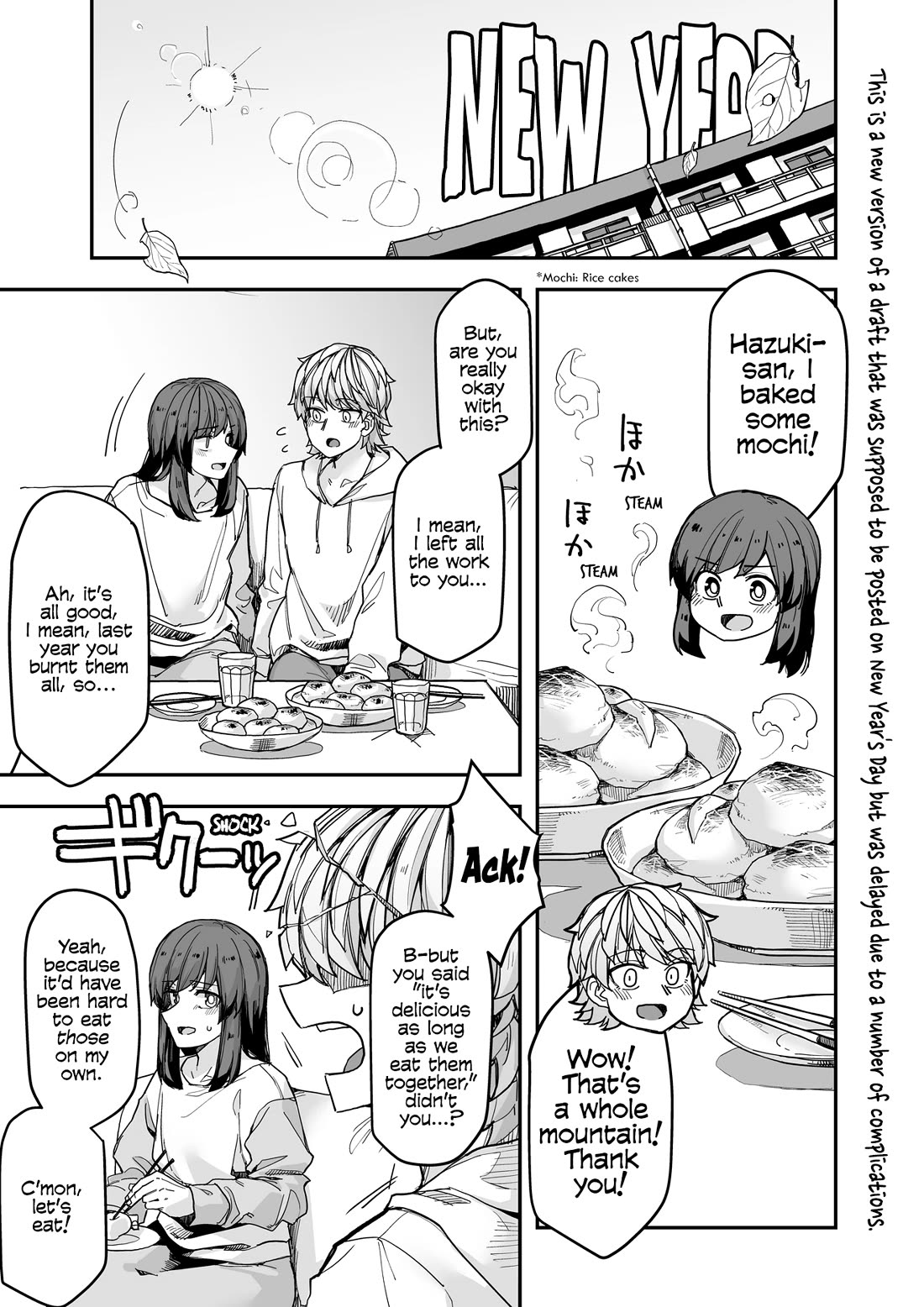Handsome Girl and Crossdressing Boy Chapter 109 page 1 - Chapter 109: A manga that was supposed to be posted on New Year's Day