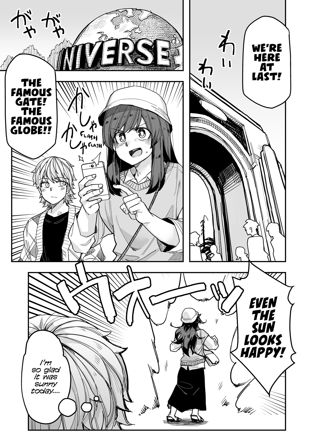 Handsome Girl and Crossdressing Boy Chapter 111 page 1 - Chapter 111: Let's go to a movie theme park - Part 2